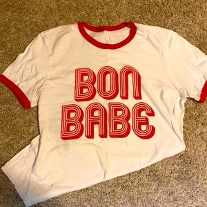 Bon Babe, Arbonne tee. Soft, only worn a handful of times. Tags cut out. Red